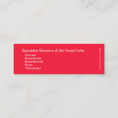 Weichobsterzeuger - magere Visitenkarte (Rückseite)