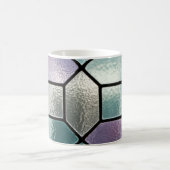 Weichpastell-Mosaik-Buntglas-Effekt Kaffeetasse (Mittel)