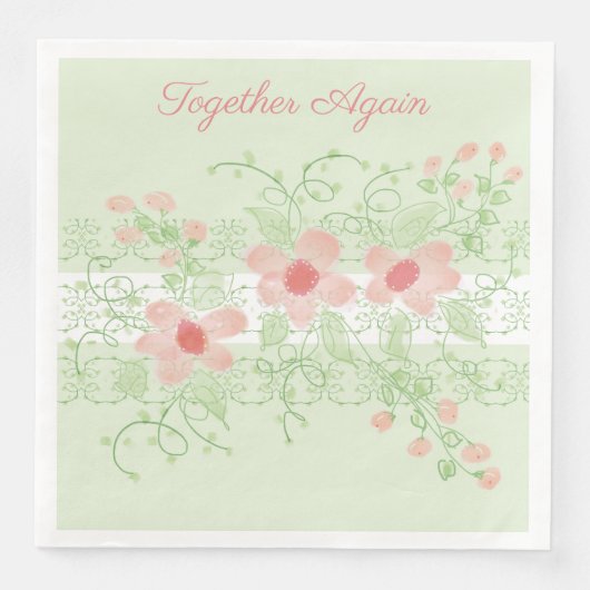 Weichpastellgrün Serviette (Vorderseite)