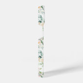 Weichpastellmuster in Rosa Rose Blume iPhone Hülle (Rechte Seite)