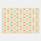 Weichpfirsichfloral Geschenkpapier Set (Vorderseite 3)