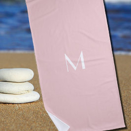 Weichpinke - Monogramm hinzufügen Strandtuch