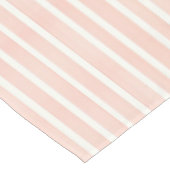 Weichpinke Streifen Tischdecke (Schrägansicht)