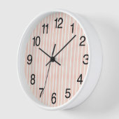 Weichpinke Streifen Uhr (Winkel)