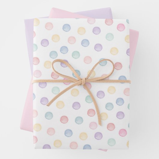 Weichpolka-Punkte - jeder Fall Geschenkpapier Set (Beispiel)