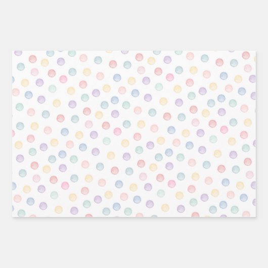 Weichpolka-Punkte - jeder Fall Geschenkpapier Set (Vorderseite)