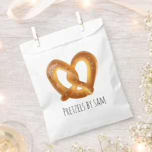Weichpräzel mit Salz Geschenktütchen