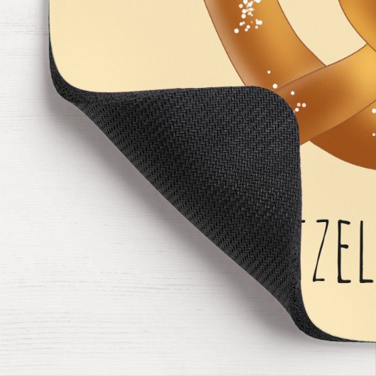 Weichpräzel mit Salz Mousepad (Ecke)
