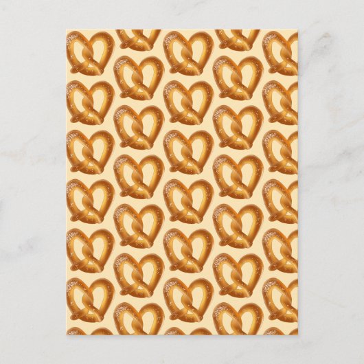 Weichpräzel mit Salz Postkarte (Vorderseite)