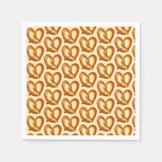 Weichpräzel mit Salz Serviette (Vorderseite)