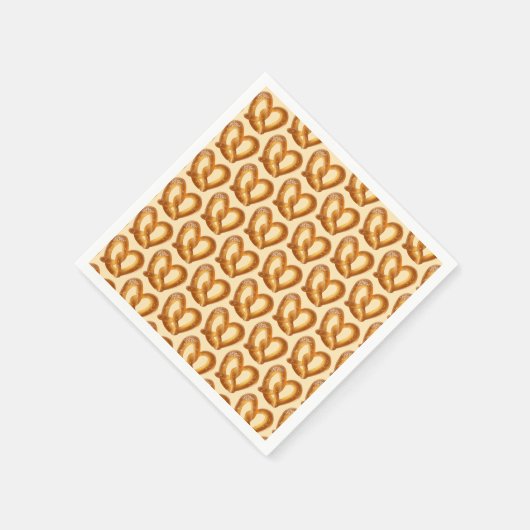 Weichpräzel mit Salz Serviette (Ecke)