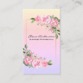 Weichrosa Blume Visitenkarte (Vorderseite)