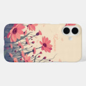 Weichrosa Blumenfeld Case-Mate iPhone Hülle (Rückseite (Horizontal))