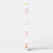 Weichrosa Floral Girl Monogramm Case-Mate iPhone Hülle (Rückseite / Rechts)