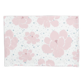 Weichrosa Floral Kissenbezug