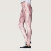 Weichrosa Fluffy Fur Textur Leggings (Links)