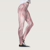 Weichrosa Fluffy Fur Textur Leggings (Rechts)