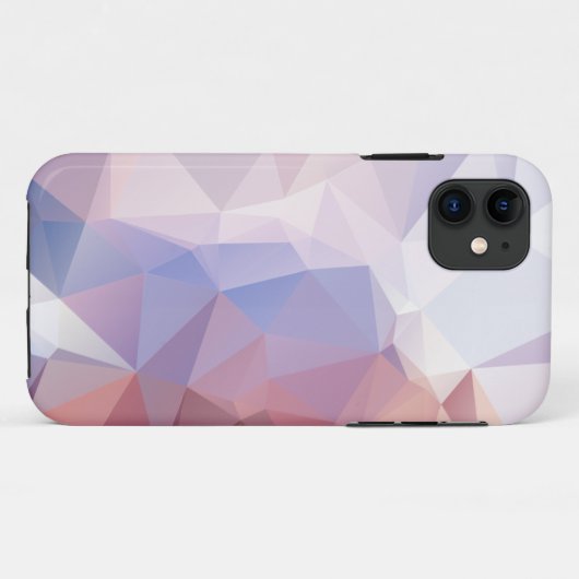 Weichrosa Lila Abstraktes Pyramidenmuster Musterma Case-Mate iPhone Hülle (Rückseite (Horizontal))