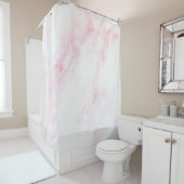 Weichrosa Marmorstruktur Duschvorhang (Beispiel)