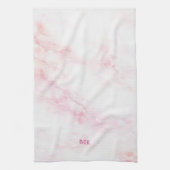 Weichrosa Marmorstruktur Geschirrtuch (Vertikal)