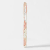 Weichrosa Mit Monogramm iPhone Hülle (Linke Seite)