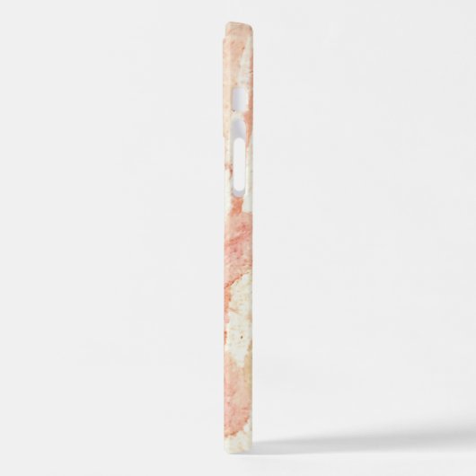 Weichrosa Mit Monogramm iPhone Hülle (Linke Seite)