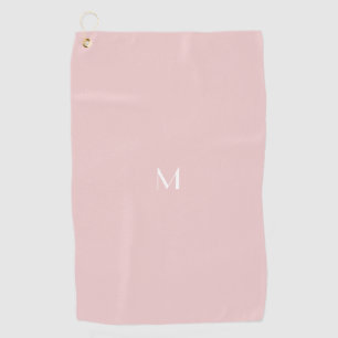 Weichrosa - Monogramm hinzufügen Golfhandtuch