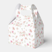 Weichrosa Muster der Blume Geschenkschachtel (Rückseite)