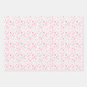 Weichrosa Muster Geschenkpapier Set (Vorderseite)