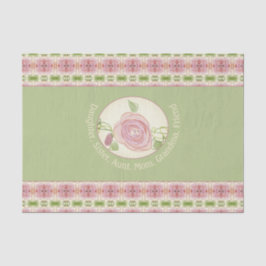 Weichrosa Pastell Gemustert Seidenpapier