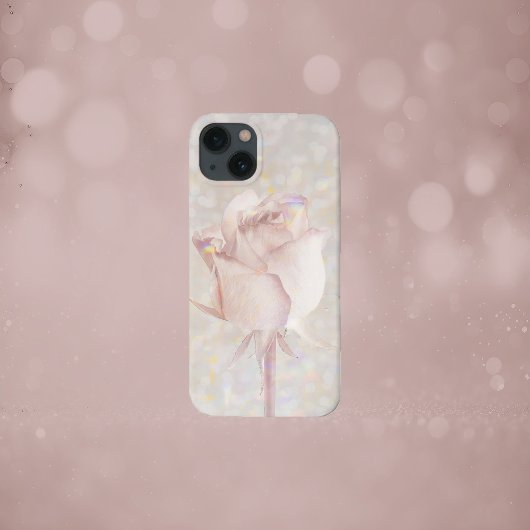 Weichrosa Rose iPhone Hülle