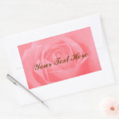 Weichrosa Rose Rechteckiger Aufkleber (Umschlag)