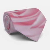 Weichrosa Rosen und Gipskraut Krawatte (Gerollt)