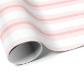 Weichrosa Streifenpapier Geschenkpapier (Rolleneckpunkt)
