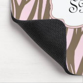 Weichrosa und braun mousepad (Ecke)