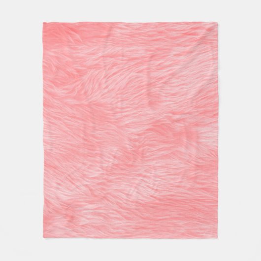 Weichrosa Wolle Fur Textur Fleecedecke (Vorderseite)