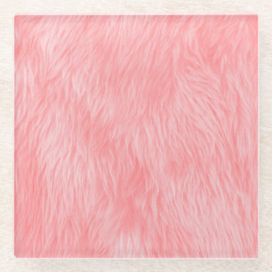 Weichrosa Wolle Fur Textur Glasuntersetzer