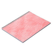 Weichrosa Wolle Fur Textur Notizblock (Linke Seite)