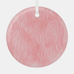 Weichrosa Wolle Fur Textur Ornament Aus Glas