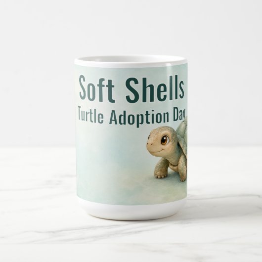 Weichschildkröten Adoptionstag Kaffeetasse (Mittel)
