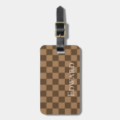 Weichschokoladenquadrate Gepäckanhänger (Vorderseite vertikal)