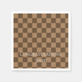 Weichschokoladenquadrate Serviette (Vorderseite)