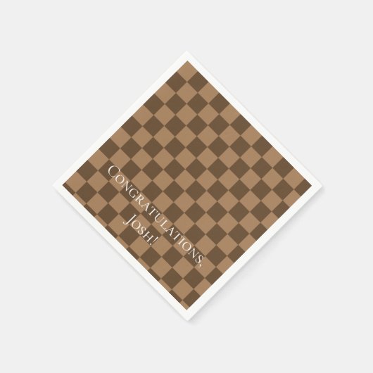 Weichschokoladenquadrate Serviette (Ecke)