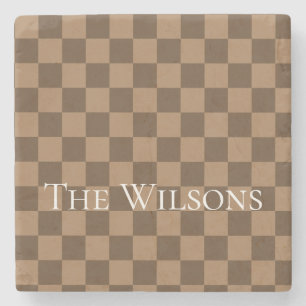 Weichschokoladenquadrate Steinuntersetzer