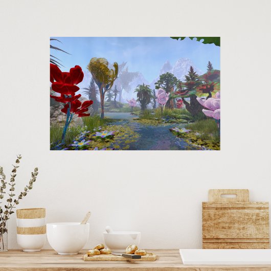 Weichsel des Astral-Flugzeug Poster (Küche)