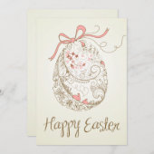 Weichteier | Vintage Osterkarte Feiertagskarte (Vorne/Hinten)