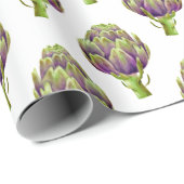 Weichteil-Artichoke-Muster Geschenkpapier (Rolleneckpunkt)