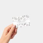 Weichteil gezogene Blüte auf rosa Doula-Abzeichen Ausweis (Handheld)