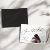 Weichteil minimales Skript Save the Date horizonta Magneteinladung