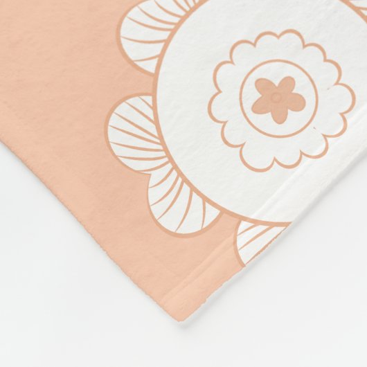 Weichteil-Muster Fleecedecke (Ecke)